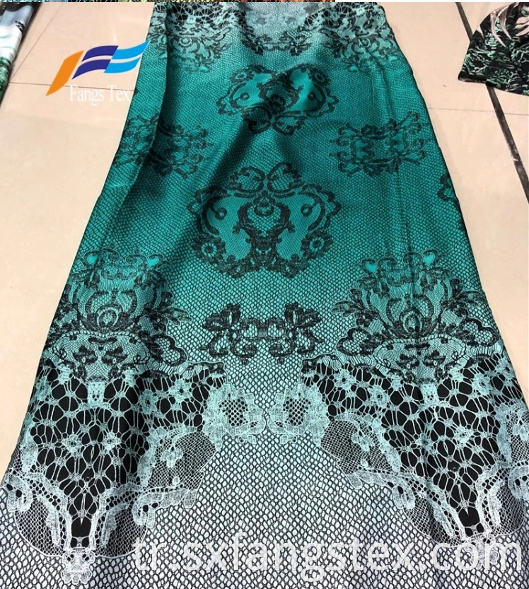 100% Polyester Printed Satin Fabric 1